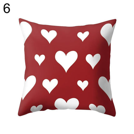 Romantic Love Heart Decorative Pillow Cover - Perfect for Home and Office Ambiance