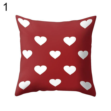 Romantic Love Heart Decorative Pillow Cover - Perfect for Home and Office Ambiance