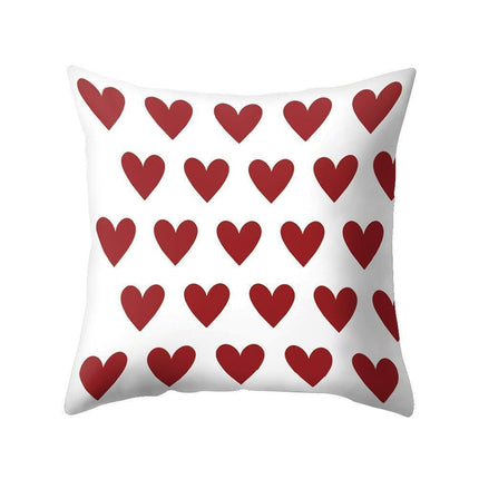 Romantic Love Heart Decorative Pillow Cover - Perfect for Home and Office Ambiance