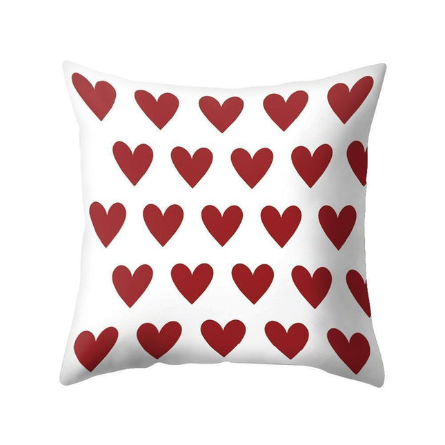 Romantic Love Heart Decorative Pillow Cover - Perfect for Home and Office Ambiance
