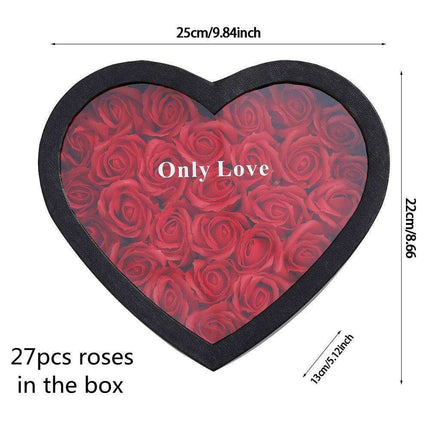 Romantic Rose Soap Flower Heart Box: A Lasting Expression of Love..