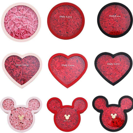 Romantic Rose Soap Flower Heart Box: A Lasting Expression of Love - Très Elite