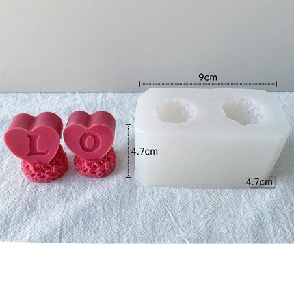 Rose Blossom Candle Craft Silicone Mold for Elegant DIY Creations - Très Elite