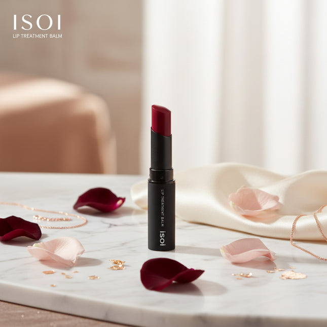 Rose-Infused Hydrating Lip Balm - Nourishing Red Tint Treatment