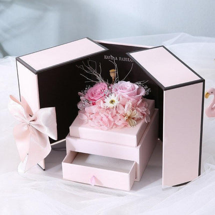 Rose Teddy Bear Delight Box - A Unique Expression of Love - Très Elite