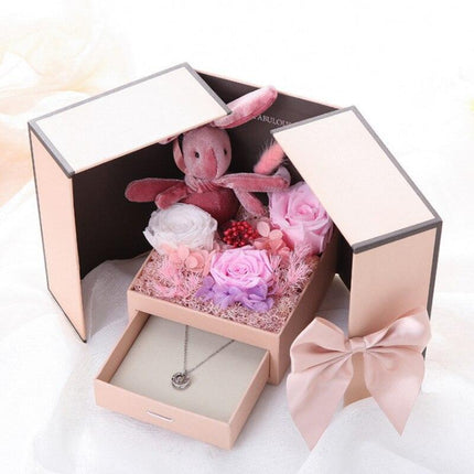 Rose Teddy Bear Delight Box - A Unique Expression of Love - Très Elite