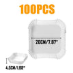 100Pcs 20cm Square W
