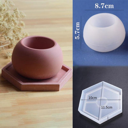 Round Silicone Molds for Creative Candle Jars and Stylish Plant Pots: Elevate Your Home Decor Projects - Très Elite