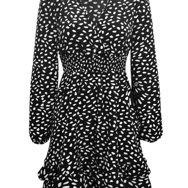 Ruffled Floral Mini Dress - A Versatile Addition to Your Wardrobe