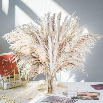 Rustic Bohemian Pampas Grass Bouquet for Weddings and Home Decor - 85 Pieces - Très Elite
