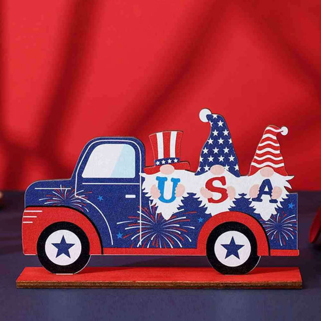 Rustic Wooden Patriotic Home Accent for Independence Day