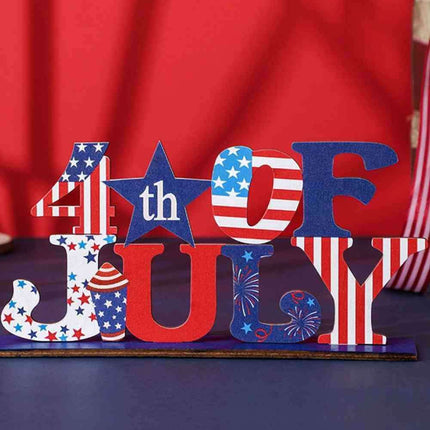 Rustic Wooden Patriotic Home Accent for Independence Day