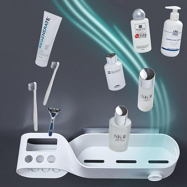 S-Shaped Space-Saving Shower Storage Rack: Waterproof Bathroom Organizer