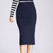 Winter Elegance: Wool Rib Knit Midi Skirt for Chic Style