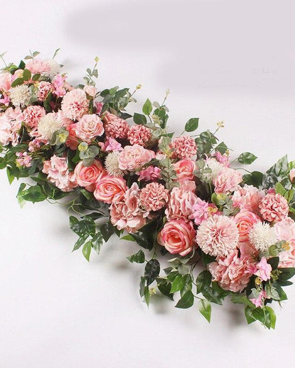 Elegant Silk Rose and Peony Flower Wall Arch Set for Wedding Decor Transformation