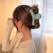 Winter Chic Faux Fur Bow Hair Claw - Elegant Hair Accessory for Women