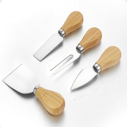 Artisan Cheese Knife Collection with Stylish Wood Handles