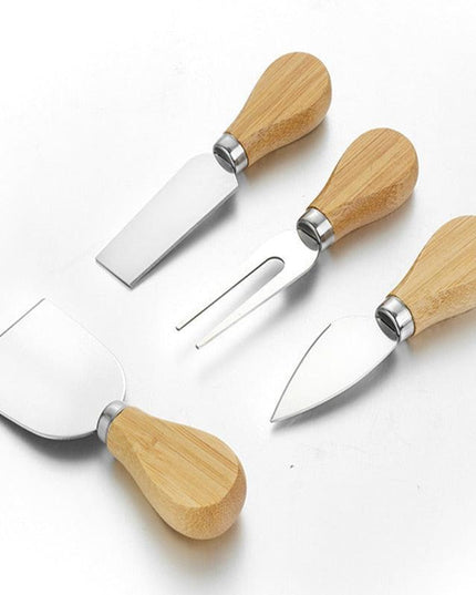 Artisan Cheese Knife Collection with Stylish Wood Handles