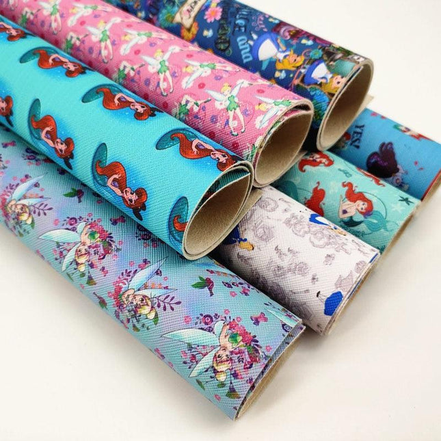 Magical Mermaid Fairy Fantasy Faux Leather Crafting Sheet - A4 DIY Essential