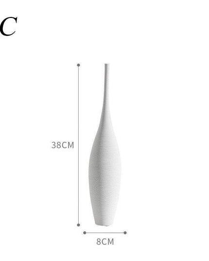 Elegant Artisan: Distinctive Black and White Handmade Ceramic Vase