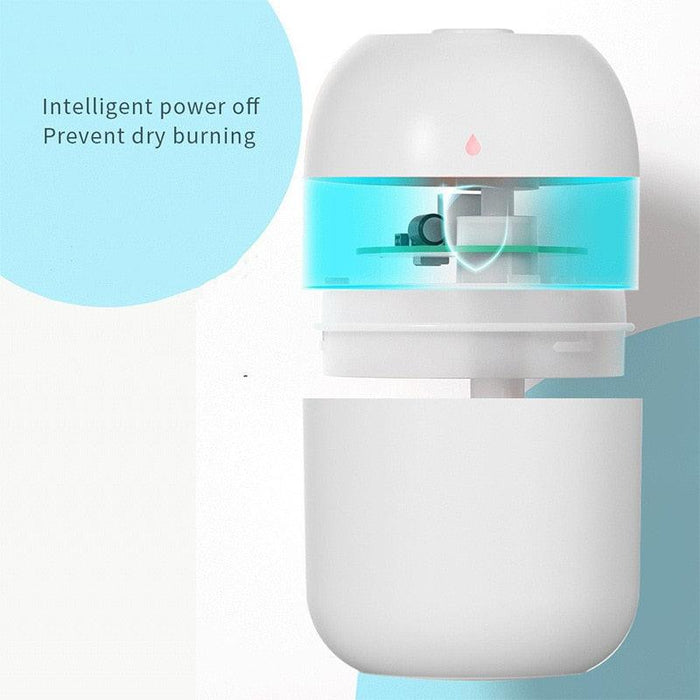 USB-Powered Water Drop Desktop Humidifier - Stylish Indoor Air Moisturizer for Home and Office