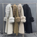 Winter Glamour Reversible Wool Coat with Fox Fur Collar - Women's Fashion Statement