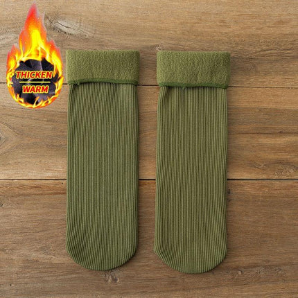 Elegant Cashmere Blend Women's Winter Socks Inspired by Japanese Style