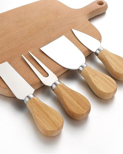 Artisan Cheese Knife Collection with Stylish Wood Handles