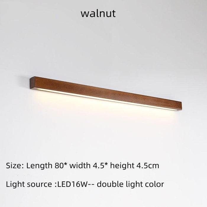 Elegant Dual-Color Walnut Wood LED Wall Sconce
