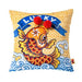 Lunar New Year Tiger Pillow Cover with Lucky Fish Embroidery