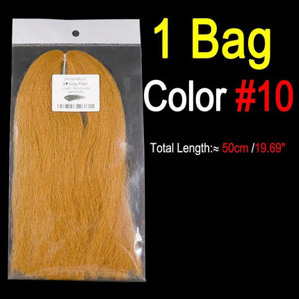 Vivid Synthetic Hair Fly Tying Material - High-Quality Fiber for Authentic Fly Designs