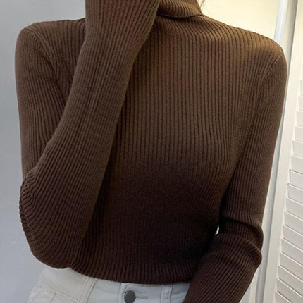 Chic Knitted Turtleneck Sweater: Perfect for Cozy Autumn Days