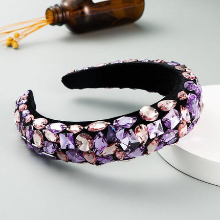 Lavish Purple Glam Headband - Stylish Hair Accessory for Women