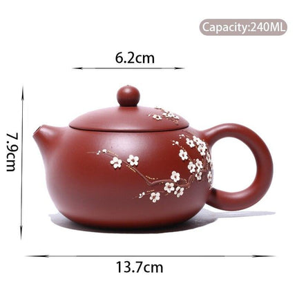 Handcrafted Yixing Purple Clay Teapot for Genuine Chinese Tea Experience