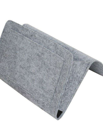 Felt Bedside Storage Pouch - Chic Organizer for Remote, Phone, and Glasses