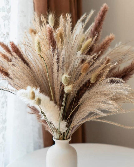 Bohemian Serenity: 80-Piece Dried Floral Grass Arrangement
