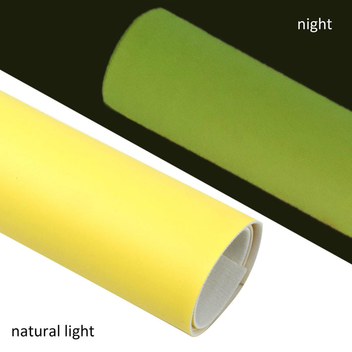 Luminous Glow-in-the-Dark Synthetic Leather Crafting Sheets