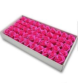 Blossoming Rose Soap Flower Collection - 50 Piece Set for Elegant Decor and Special Occasions