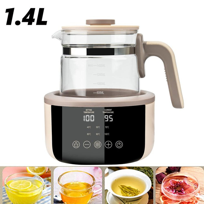 Multi-function Electric Kettle - 1.4L Glass Health Preserving Pot for Fast Boiling and Cooking