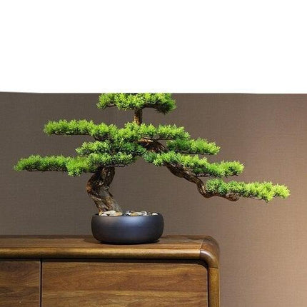 Stunning Lifelike Red Maple Bonsai Tree - Exquisite Desk Ornament