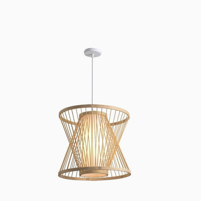 Bamboo Hand-Woven Ceiling Chandelier for Home and Garden Decor