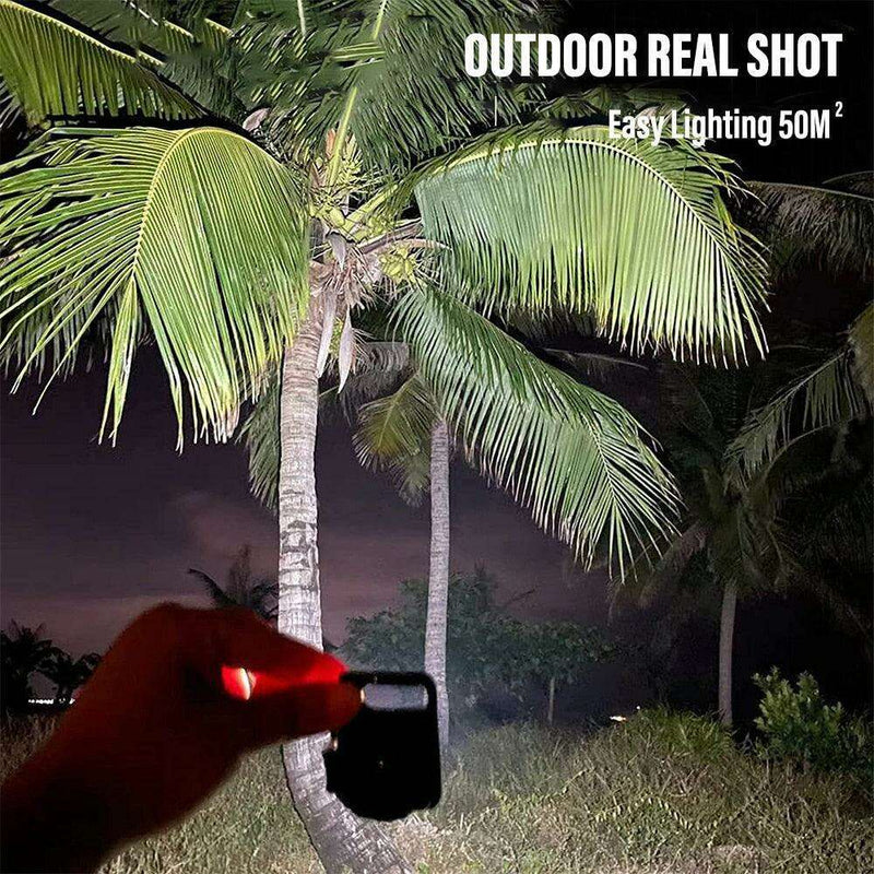 Compact Multi-Function COB Keychain Flashlight with Magnetic Feature