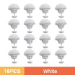 16pcs White