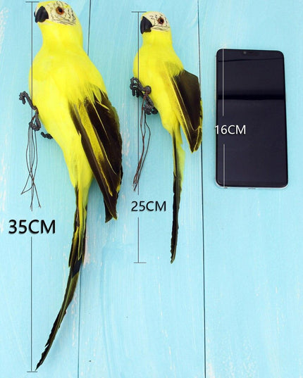 Vibrant Tropical Parrot Garden Sculpture - Realistic Outdoor Bird Decor