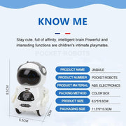 Charming Multilingual Mini Robot Buddy with Interactive Features