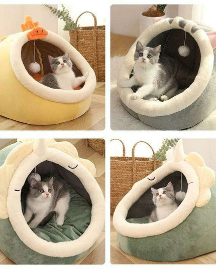 Ultimate Cat Comfort Oasis: Plush Cozy Hideaway Nest