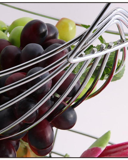 Sleek Stainless Steel Multi-Functional Storage Tray for Fruits and More