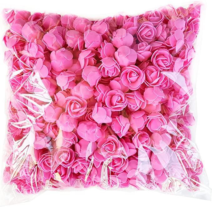 100 Vibrant Foam Roses: Ideal for Crafting and Celebrating