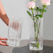 Luminous Wave Mouth Glass Vase Creative Hydroponic Transparent Vase Home Decoration Simple Fashion Fluorescent Vase - Très Elite