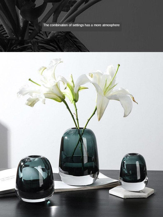 Nordic Style Glass Vase for Elegant Home Decor